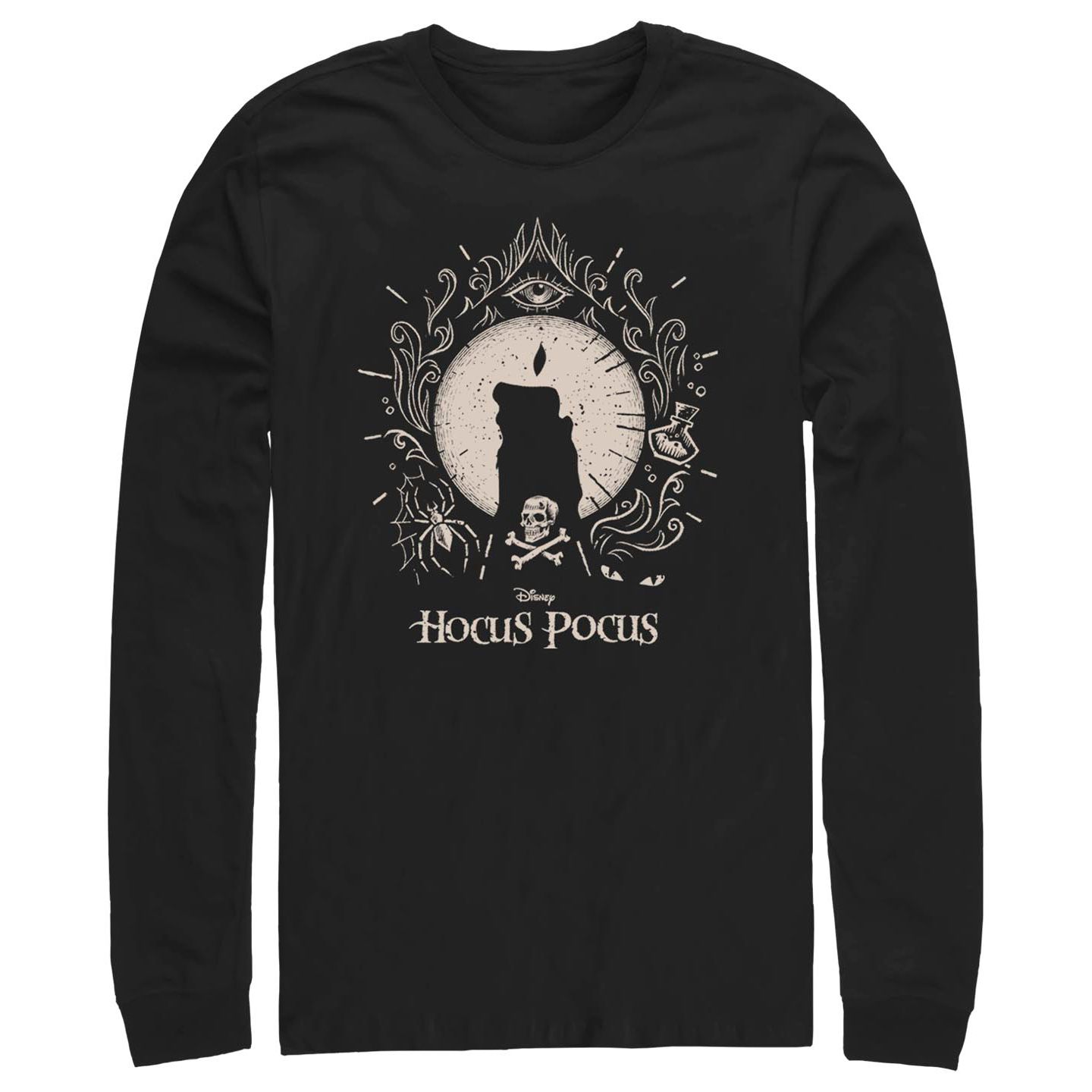 Мужская футболка Fifth Sun Hocus Pocus Flame Printed Long Sleeves, цвет: Чёрный — фото 1