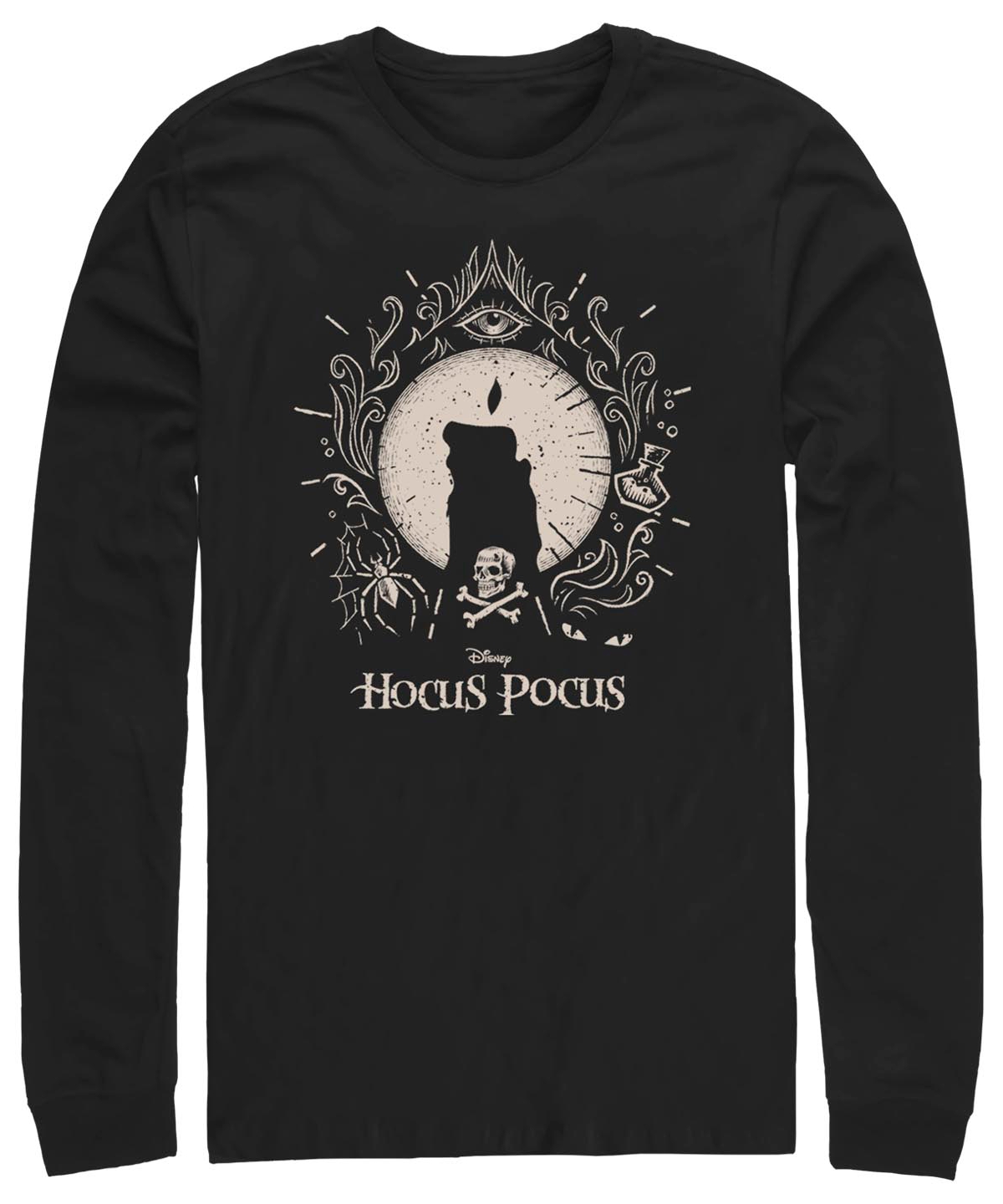 Fifth Sun Men's Hocus Pocus Flame Printed Long Sleeves T-shirt In Black