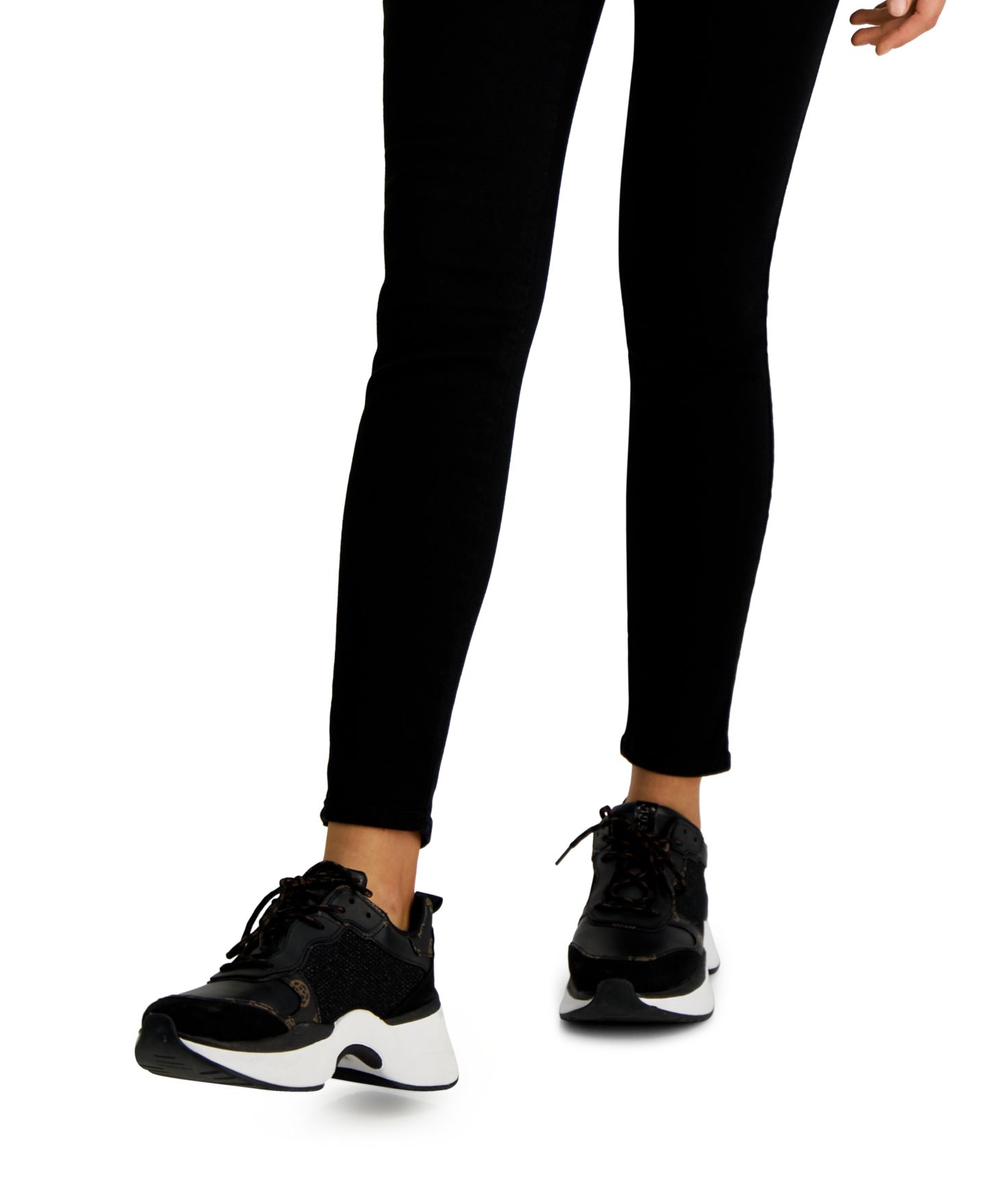 Женские джинсы GUESS Mid-Rise Sexy Curve Skinny, цвет: Чёрный — фото 7