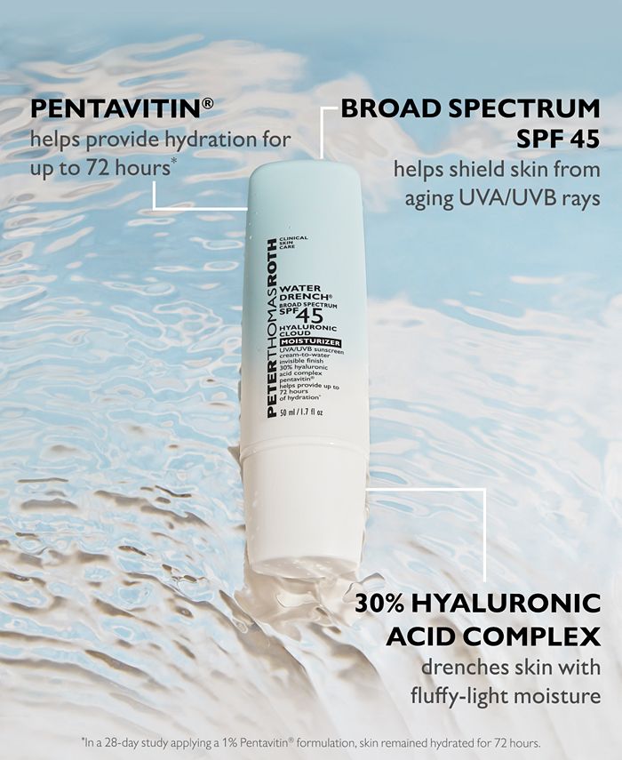 Peter Thomas Roth - Water Drench Broad Spectrum SPF 45 Hyaluronic Cloud Moisturizer Sunscreen