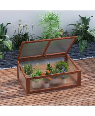39" x 26" x 16" Wood Cold Frame house, Natural