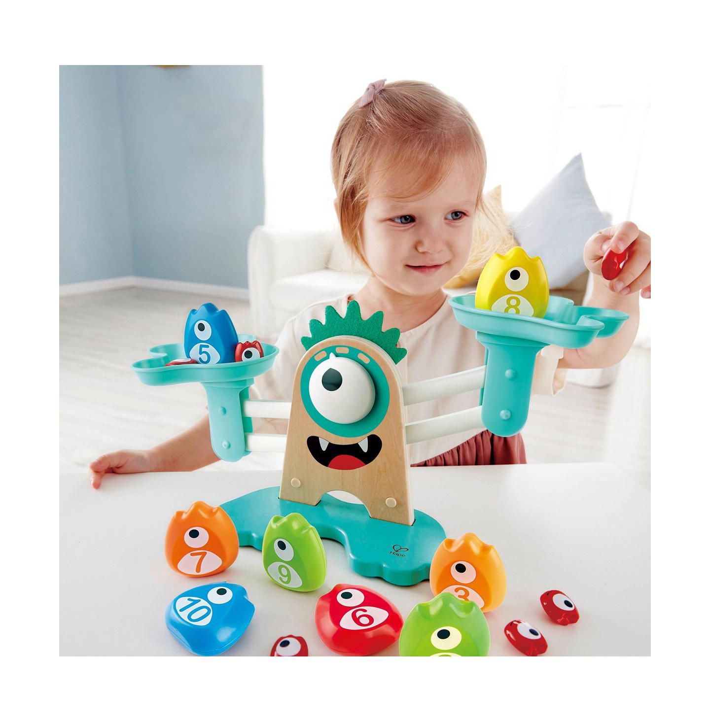 Детская игрушка Hape Monster Math Scale - Learning Measurements and Weight Comparisons — фото 2