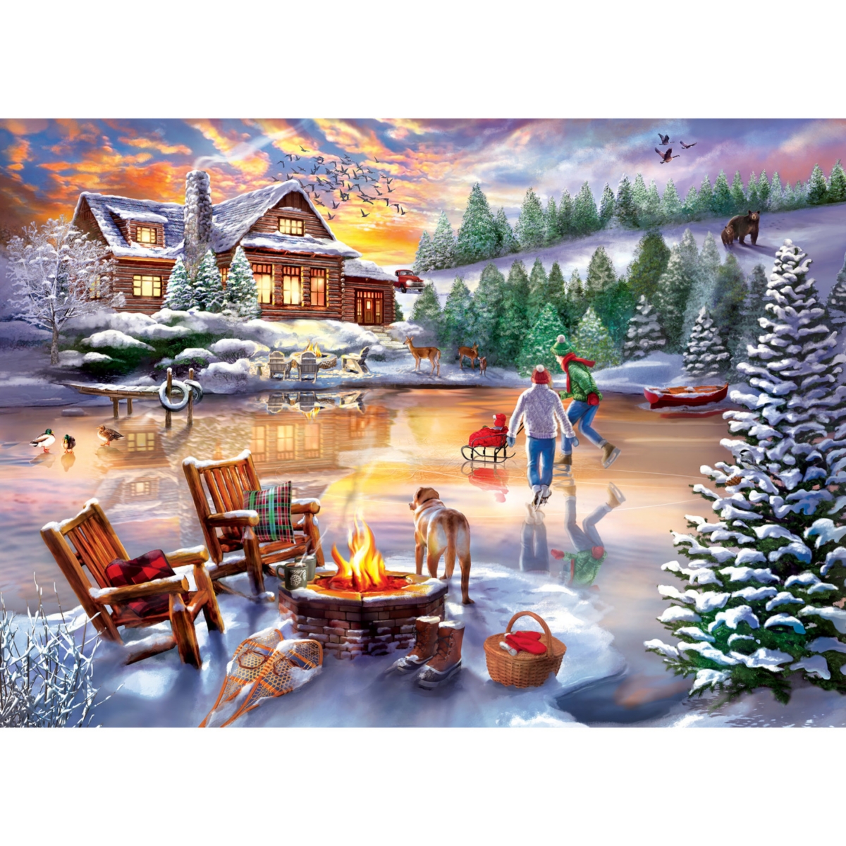 MasterPieces Time Away - An Evening Skate 1000 Piece Jigsaw Puzzle