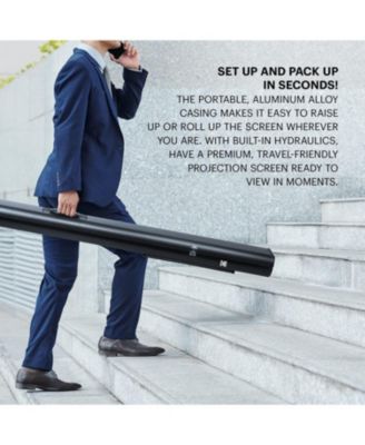 100" Portable Projector Screen with Stand and Carry Case