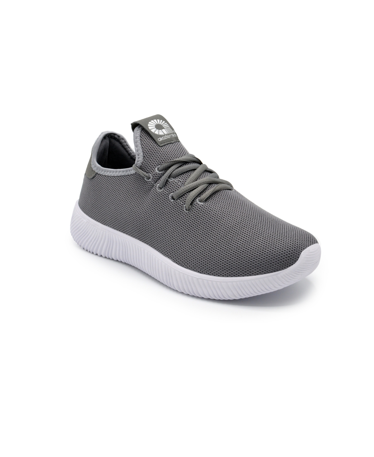 Shop Akademiks Men's Pulse Knit Jogger Sneakers In Gray