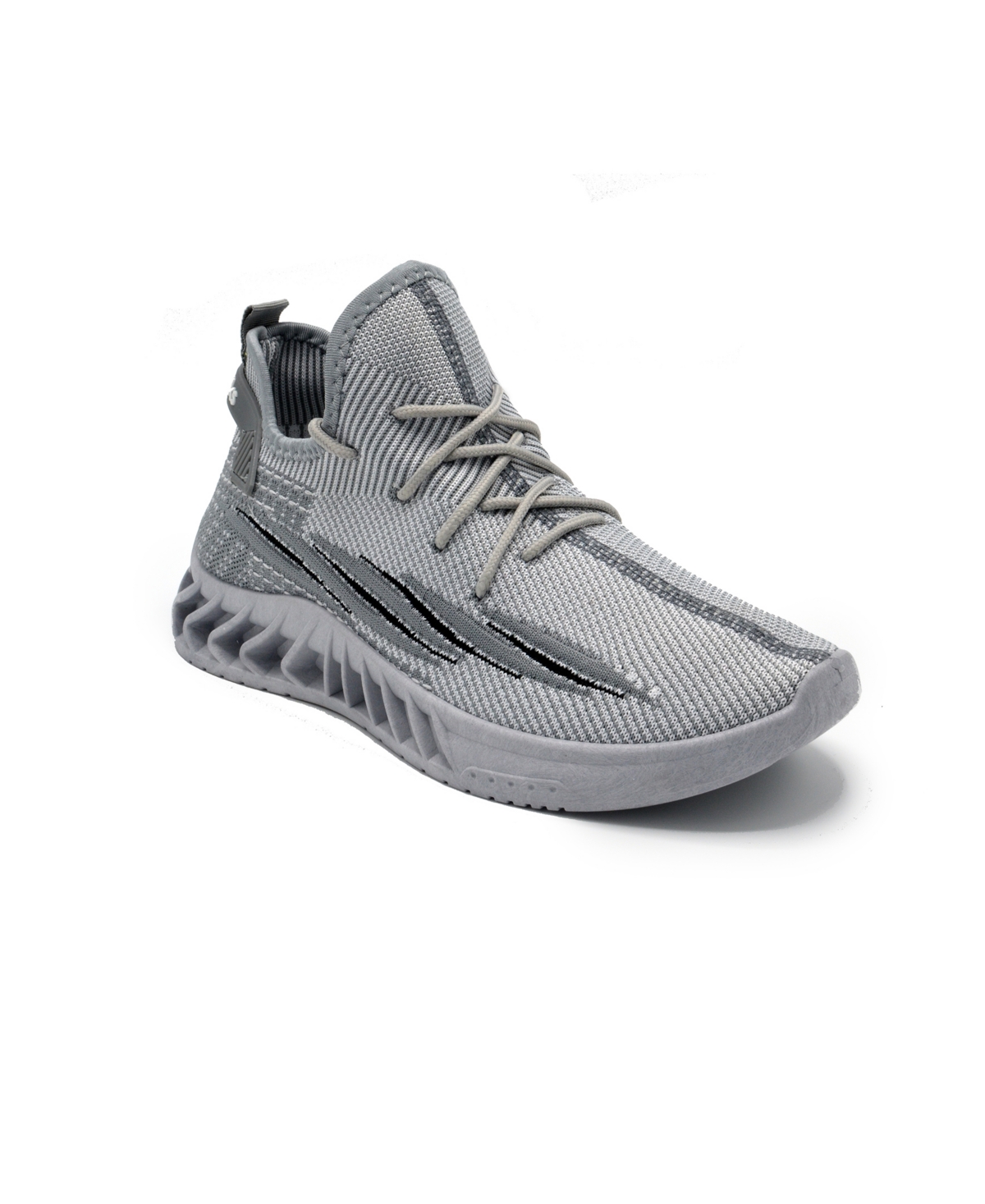 Shop Akademiks Men's Fit 3.0 Knit Jogger Sneakers In Gray