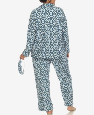 Plus Size Pajama Set, 3-Piece