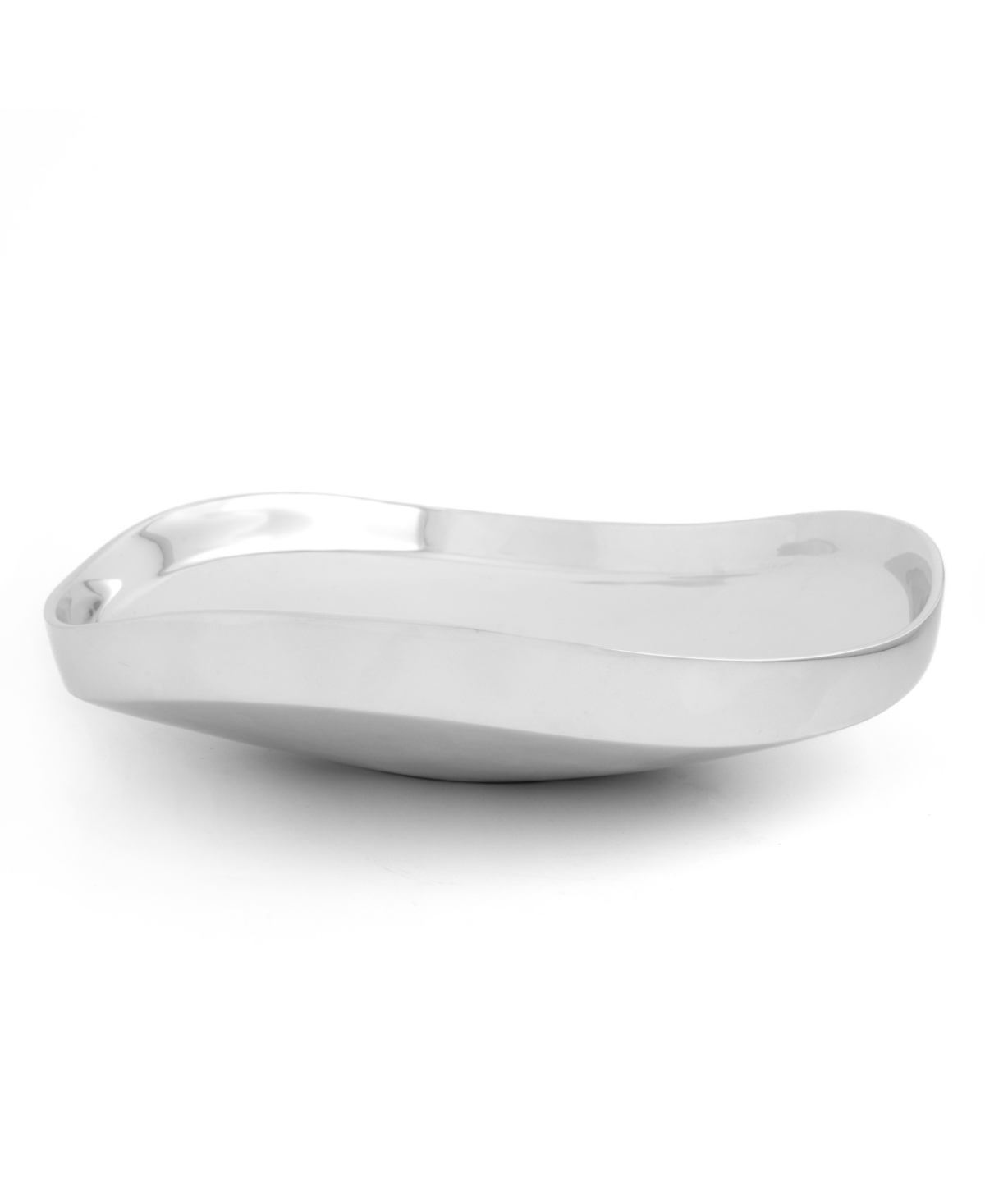 Nambe Billow Low Bowl In Silver