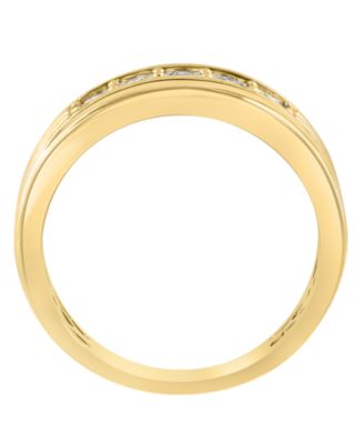 EFFY&reg; Men's Diamond Ring (1/6 ct. t.w.) in Sterling Silver (Also available 14k Gold-Plated Sterling Silver)