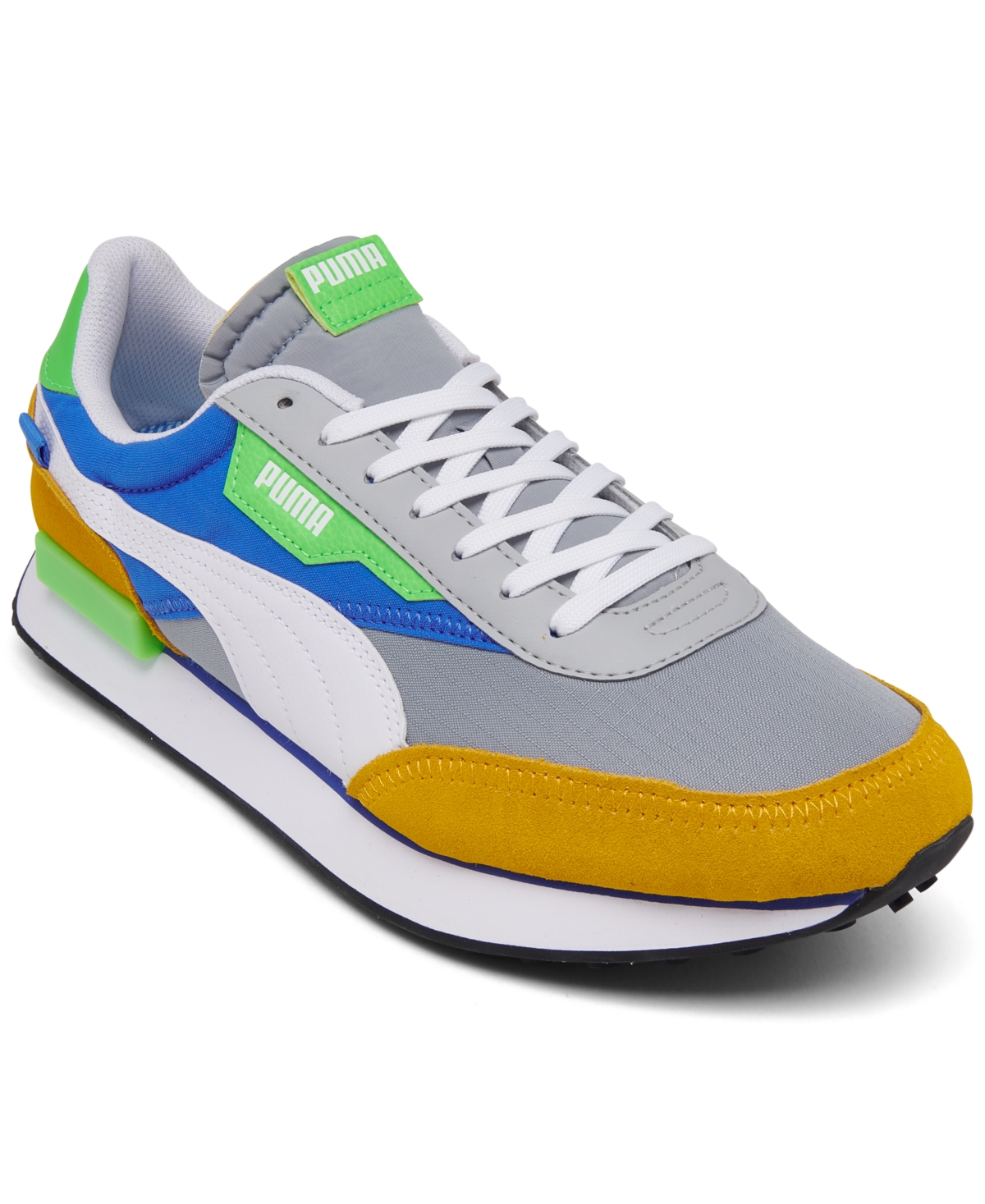 Puma Men S Future Rider Play On Casual Sneakers From Finish Line In Gray Modesens