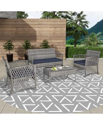 4-Piece Outdoor Patio Conversation Set