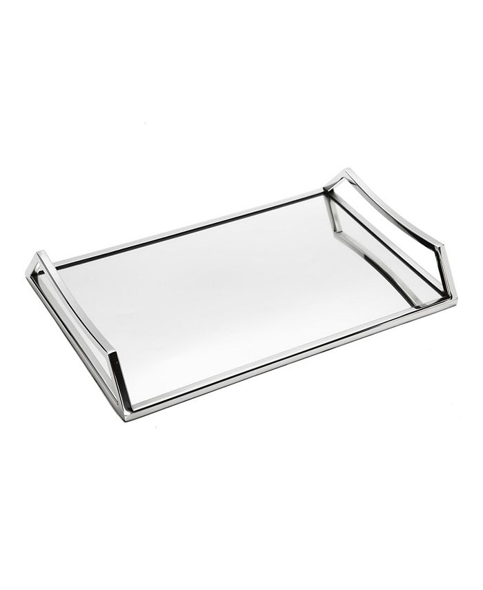 Classic Touch Oblong Mirror Serving Tray with Handles Macy's