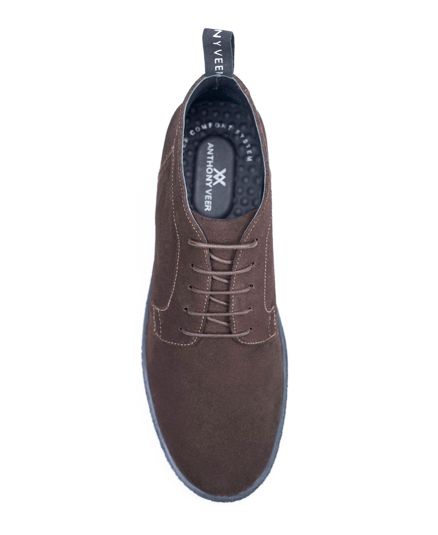 Мужские ботинки Anthony Veer Bushwick Lace-Up Suede Chukka, цвет: Тёмный коричневый — фото 3