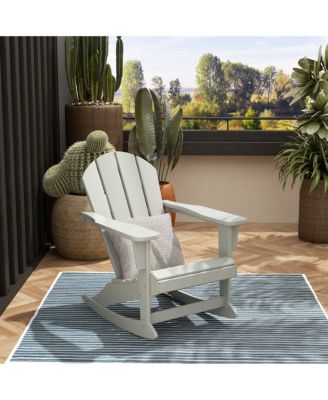 Outdoor Patio Porch Rocking Adirondack Chair