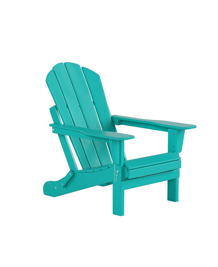 WestinTrends AllWeather Contoured Outdoor Poly Folding Adirondack