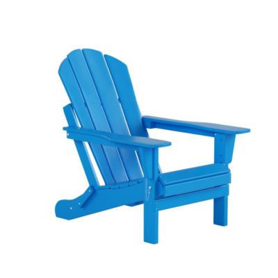 All-Weather Contoured Outdoor Poly Folding Adirondack Chair (Set of 4)