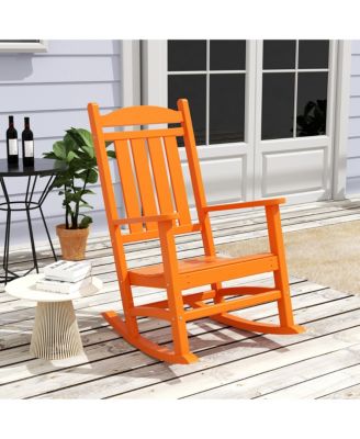 All-Weather Outdoor Patio Poly Classic Porch Rocking Chair