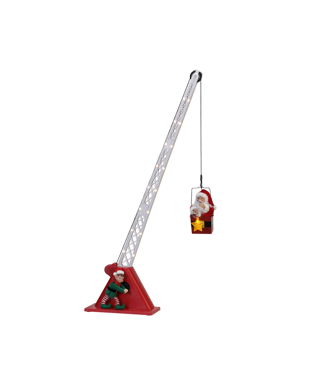 Mr. Christmas 44" Santa's Christmas Crane Holiday Decor