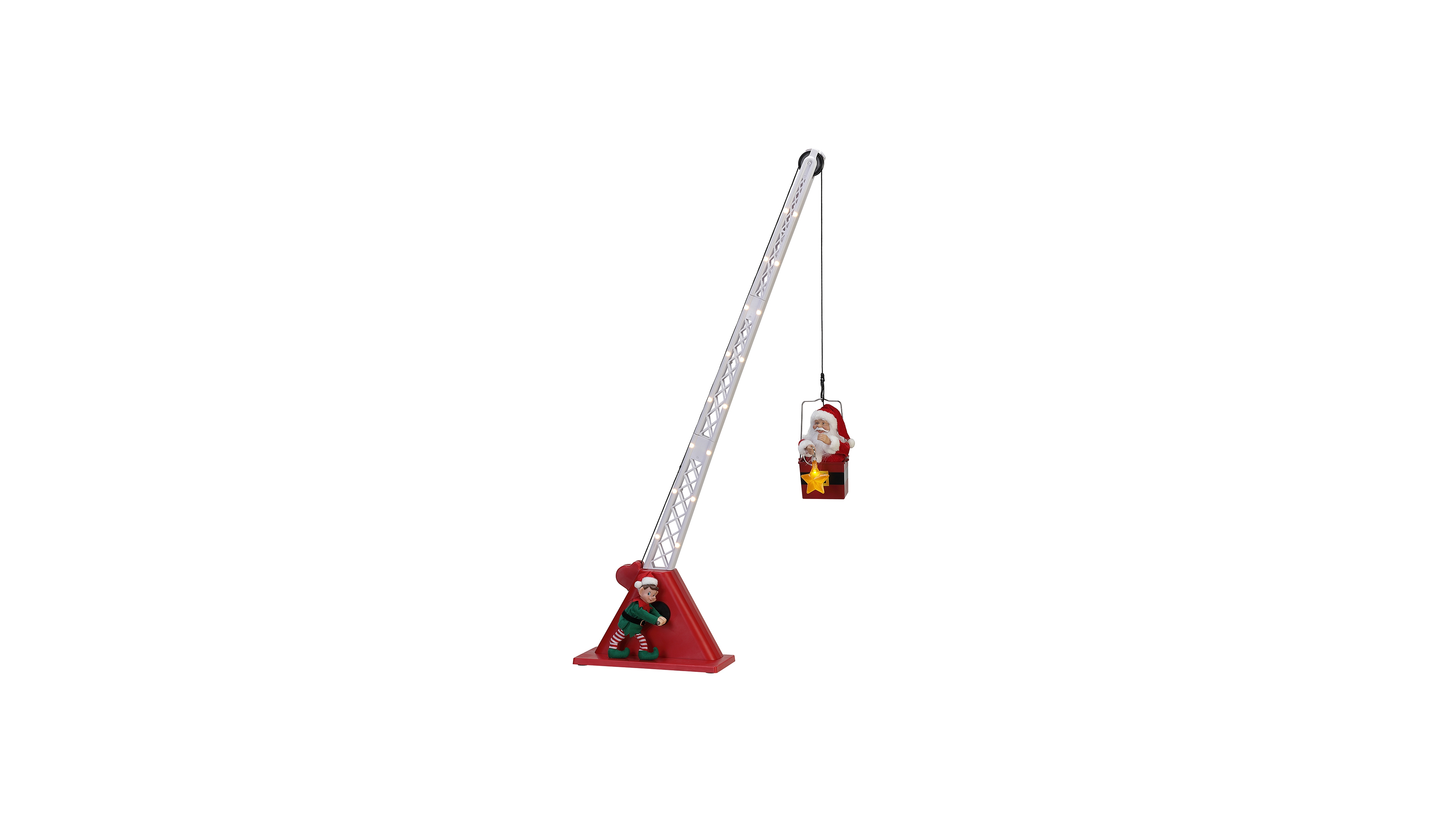 Mr. Christmas 44" Santa's Christmas Crane Holiday Decor