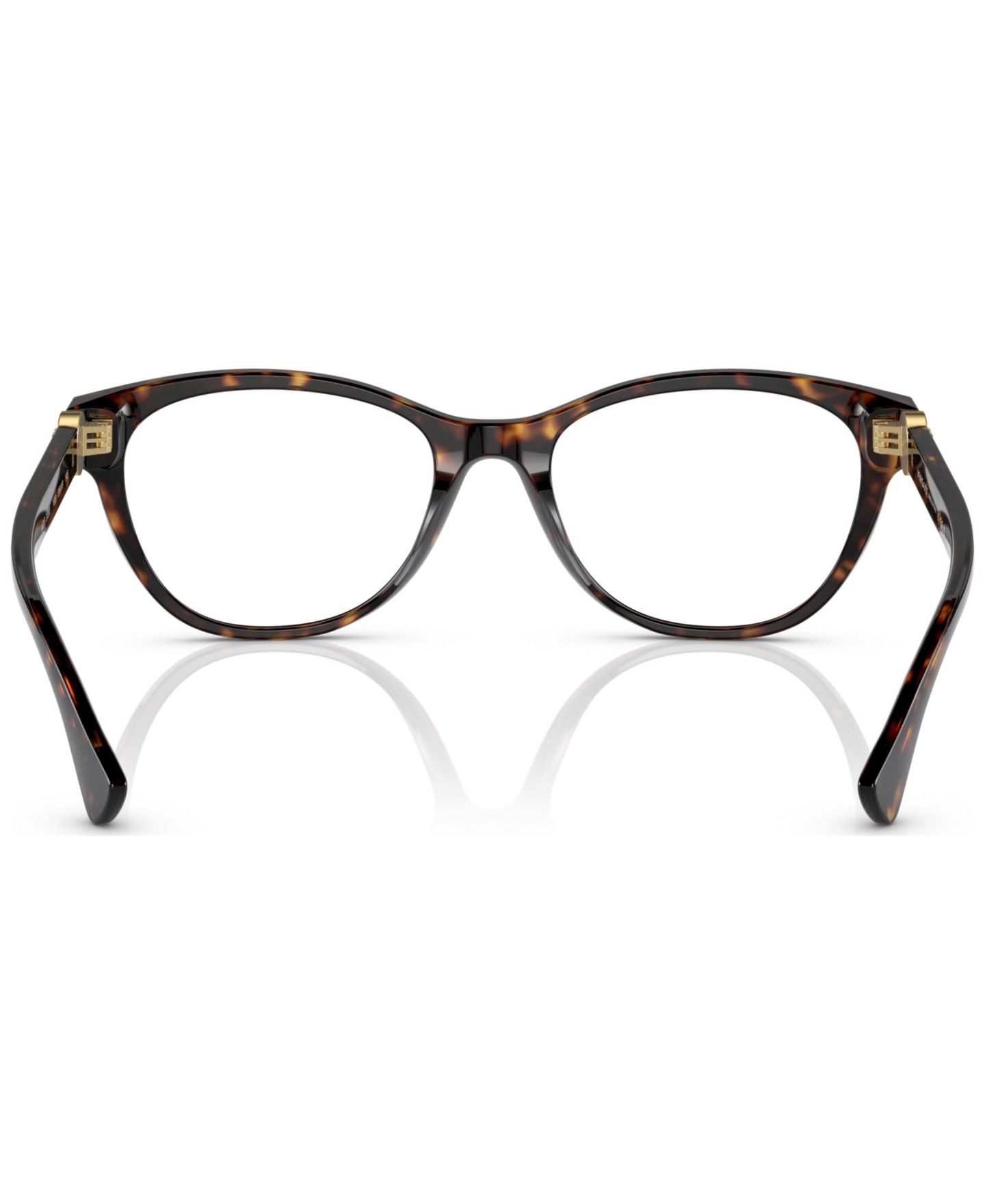 Женские очки Versace Woman Cat Eye Plastic VE3330 Eyeglasses, цвет: Гавана — фото 4