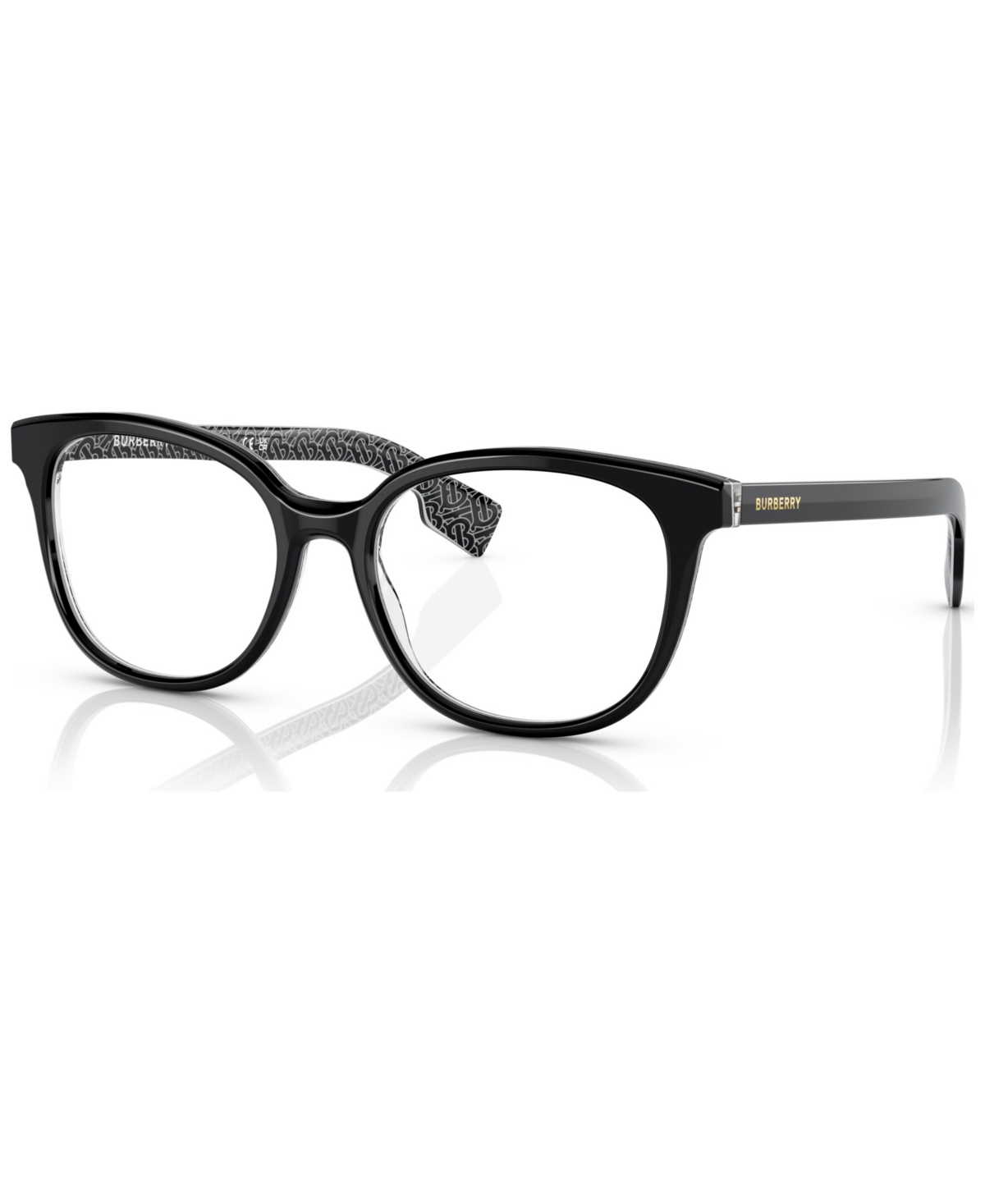 Burberry Women's Square Eyeglasses, BE229153-o - Print Tb, Crystal