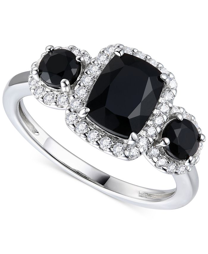 Macy's onyx store ring