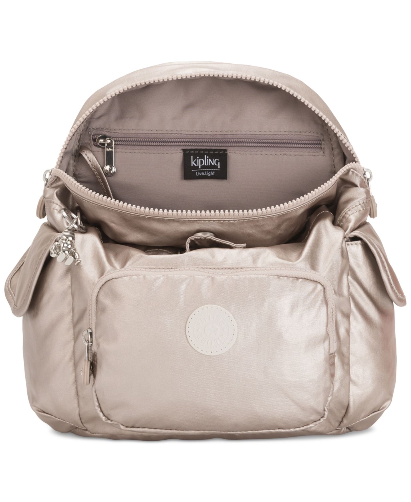 Рюкзак Kipling City Pack Mini, цвет: Металлик сияющий — фото 3