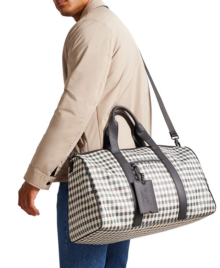 Ted Baker Men's Invess House Check Weekender Bag Macy's