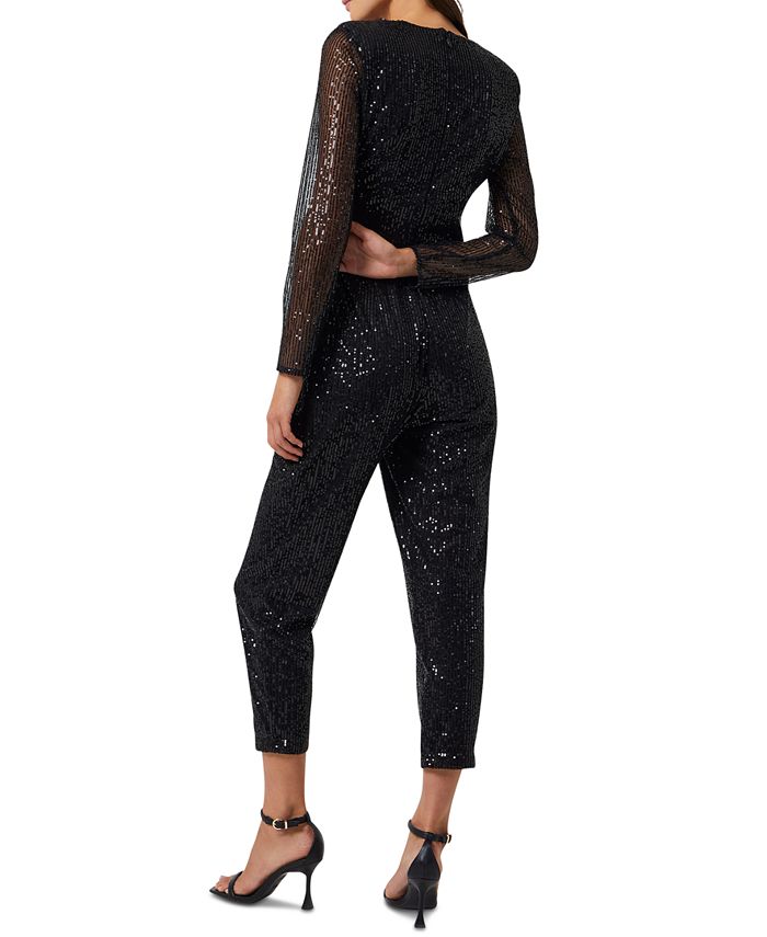 French connection shop glitter jumpsuit