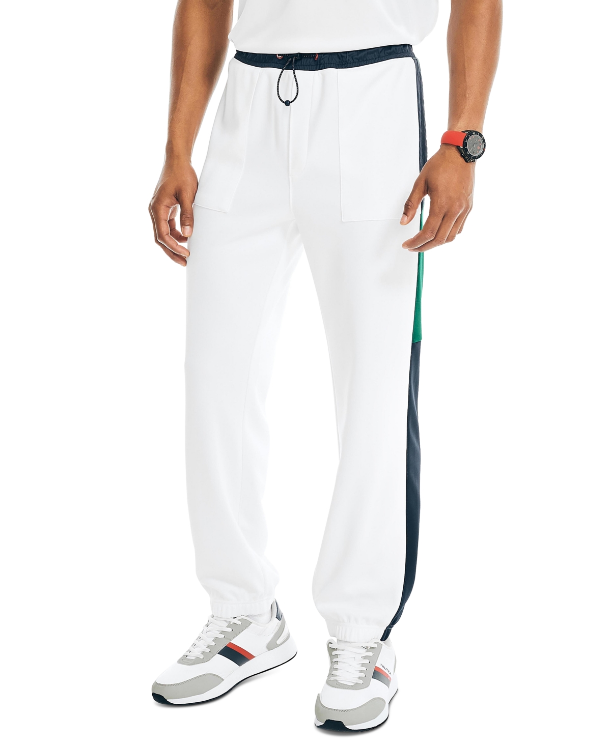 Nautica Men's Competition Sustainable Colorblocked Jogger Pants