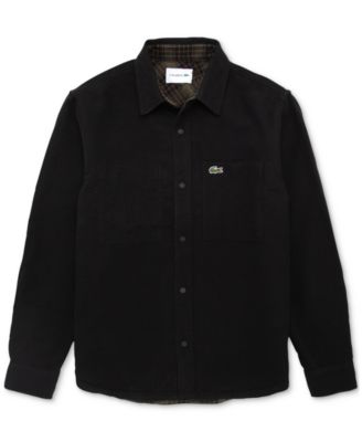 Lacoste - Men's Oversized-Fit Reversible Flannel Work Shirt