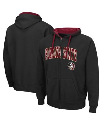 Men's Black Florida State Seminoles Big and Tall Full-Zip Hoodie