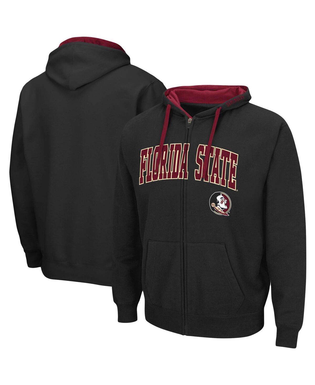 Men's ColosseumFlorida State Seminoles Big and Tall Full-Zip Hoodie - Black