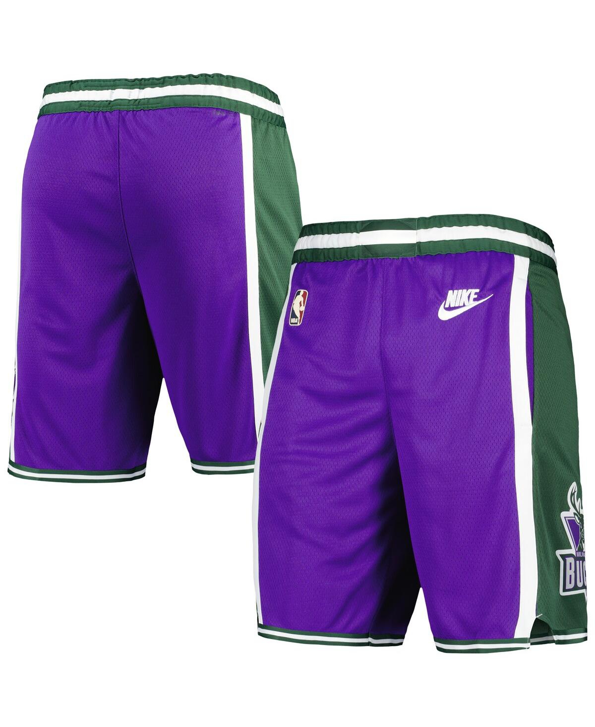 Men's NikeMilwaukee Bucks 2022/23 Classic Edition Swingman Performance Shorts - Purple