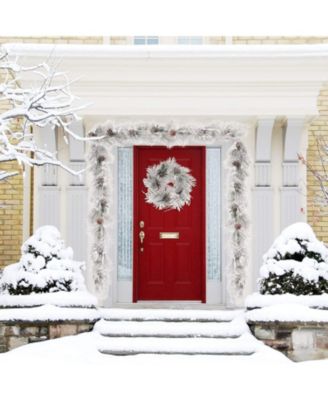 Floral Home 6' Large Cone Christmas Garland: Festive Decor For Mantels ...