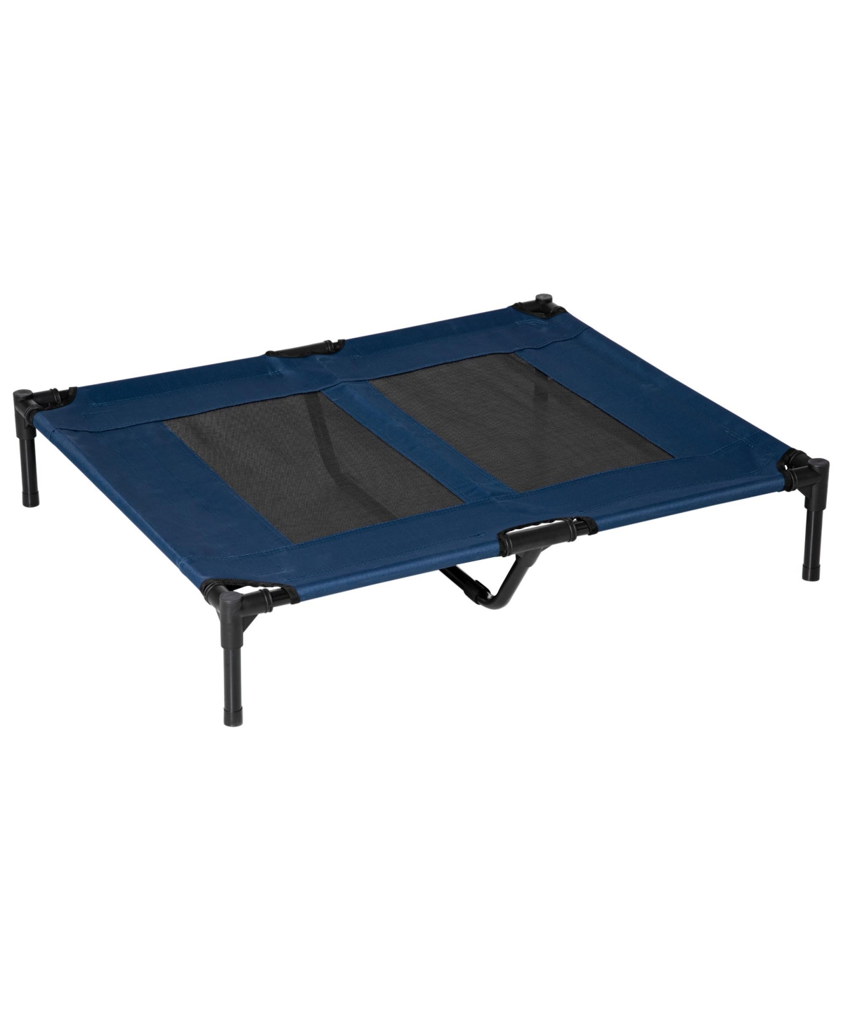 Portable Large Dog Cat Elevated Bed Camping Pet Indoor Outdoor Blue - Blue