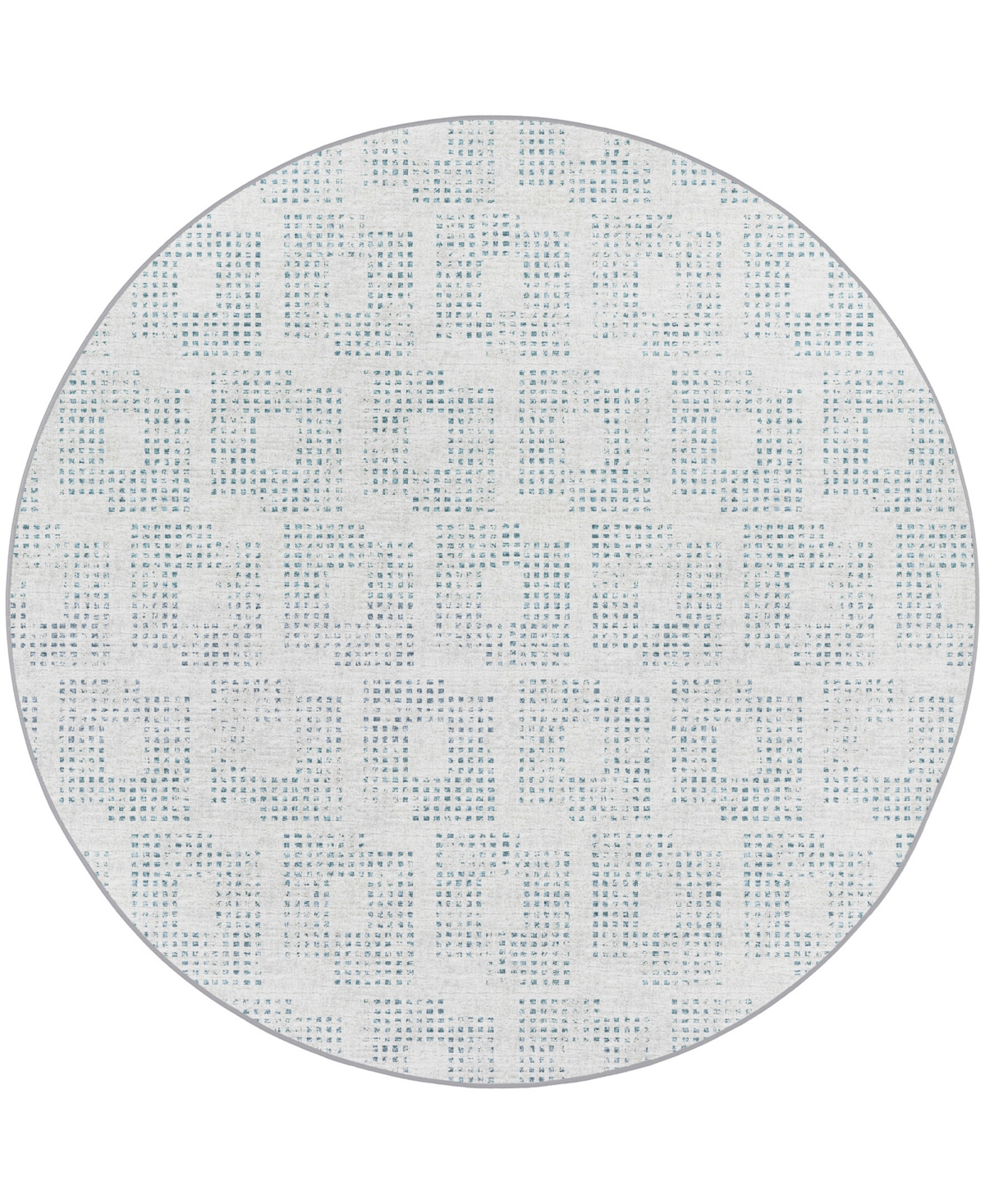 D Style Array Ary-1 10' X 10' Round Area Rug In Gray