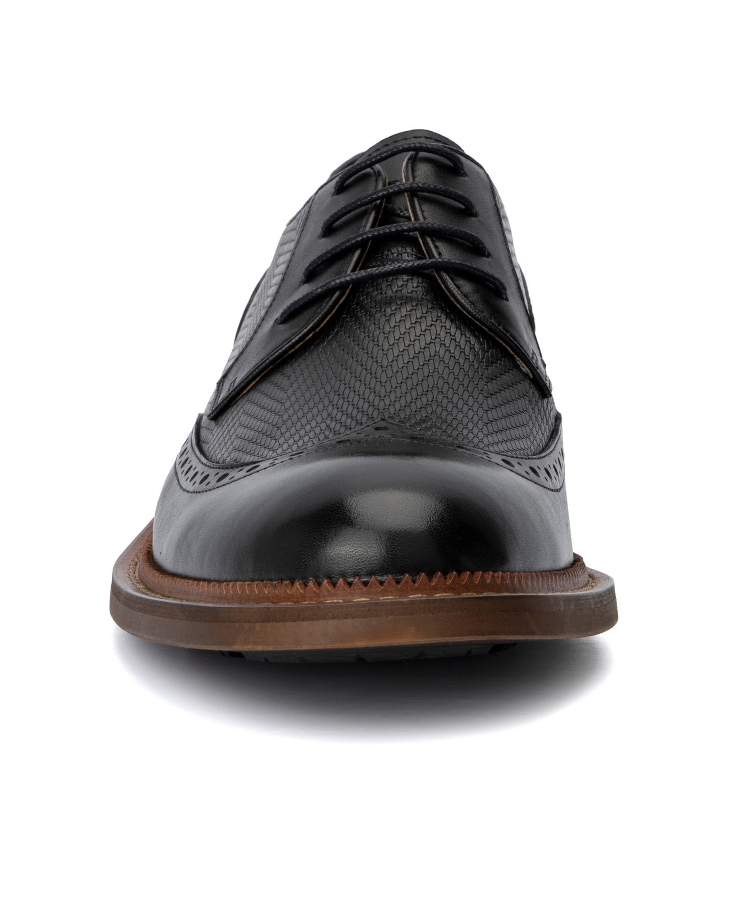 Обувь Vintage Foundry Co Men's Clark Lace-Up Oxfords, цвет: Чёрный — фото 4