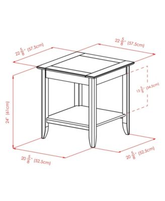 Santino 24.02" Wood Accent Table