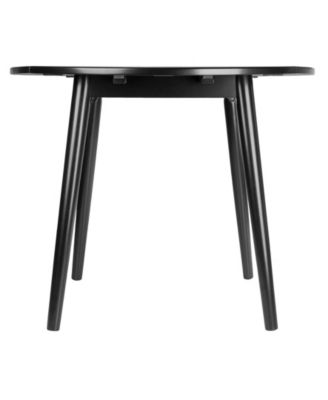 Moreno 28.94" Wood Round Drop Leaf Dining Table