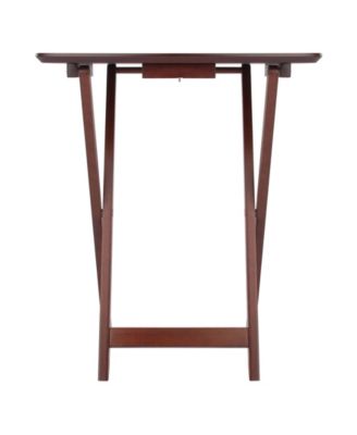 Darlene 2-Piece Wood Snack Table Set