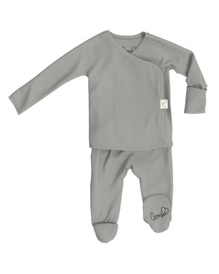 Bonsie Baby Baby Bonsie Skin to Skin Boy, Footie - Fog