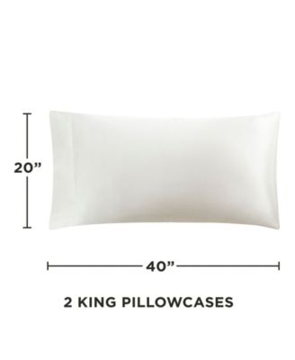 Satin 2 Piece Pillow Case Set, King