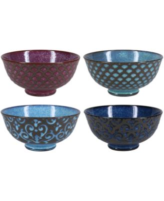 Set of Four Ooh La La Arabella Bowls, 10 oz