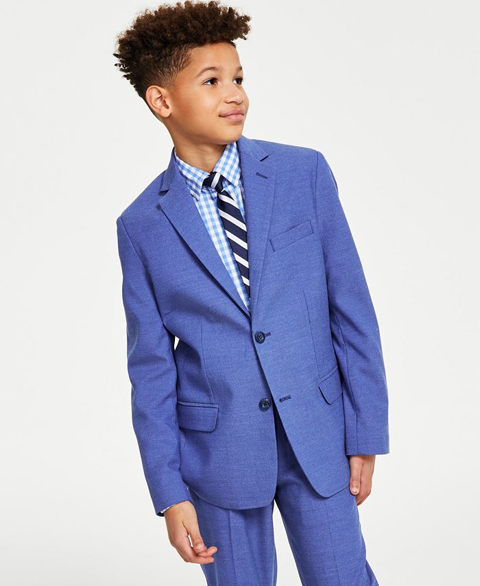 Tommy Hilfiger Big Boys Textured and Stretch Suit Jacket - Macy's