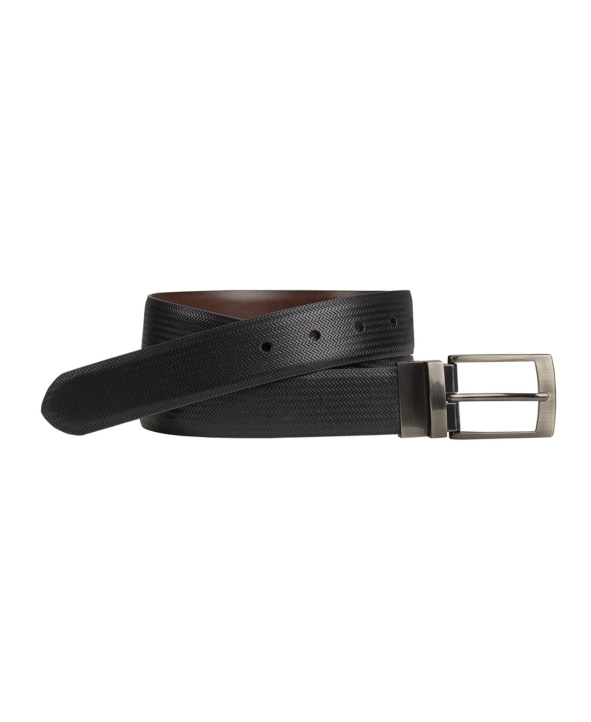 Men's Reversible Dress Belt - Black, Mahogany