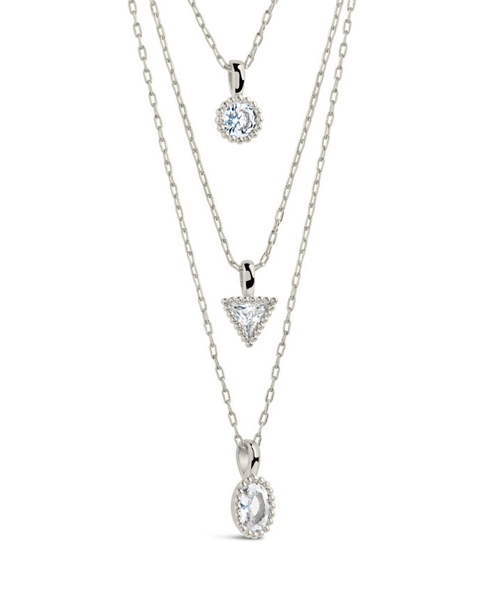 Sterling Forever Julie Layered Necklace - Macy's