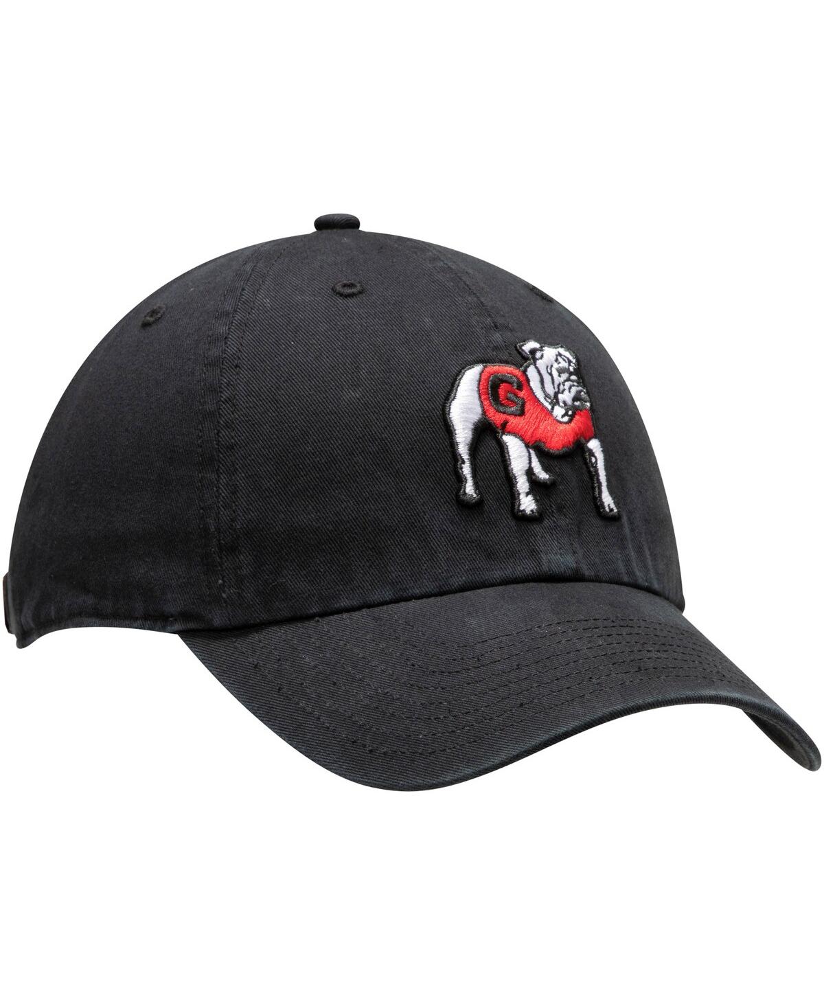 Men's '47 BrandGeorgia Bulldogs Dawg Clean Up Adjustable Hat - Black