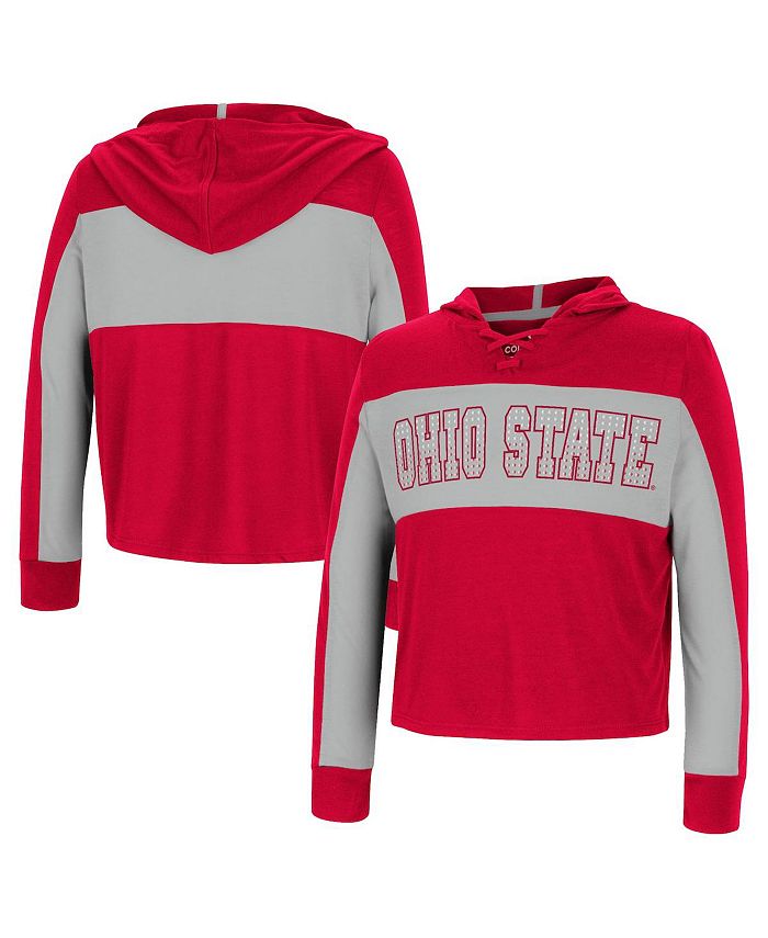 Colosseum Big Girls Scarlet Ohio State Buckeyes Galooks Hoodie