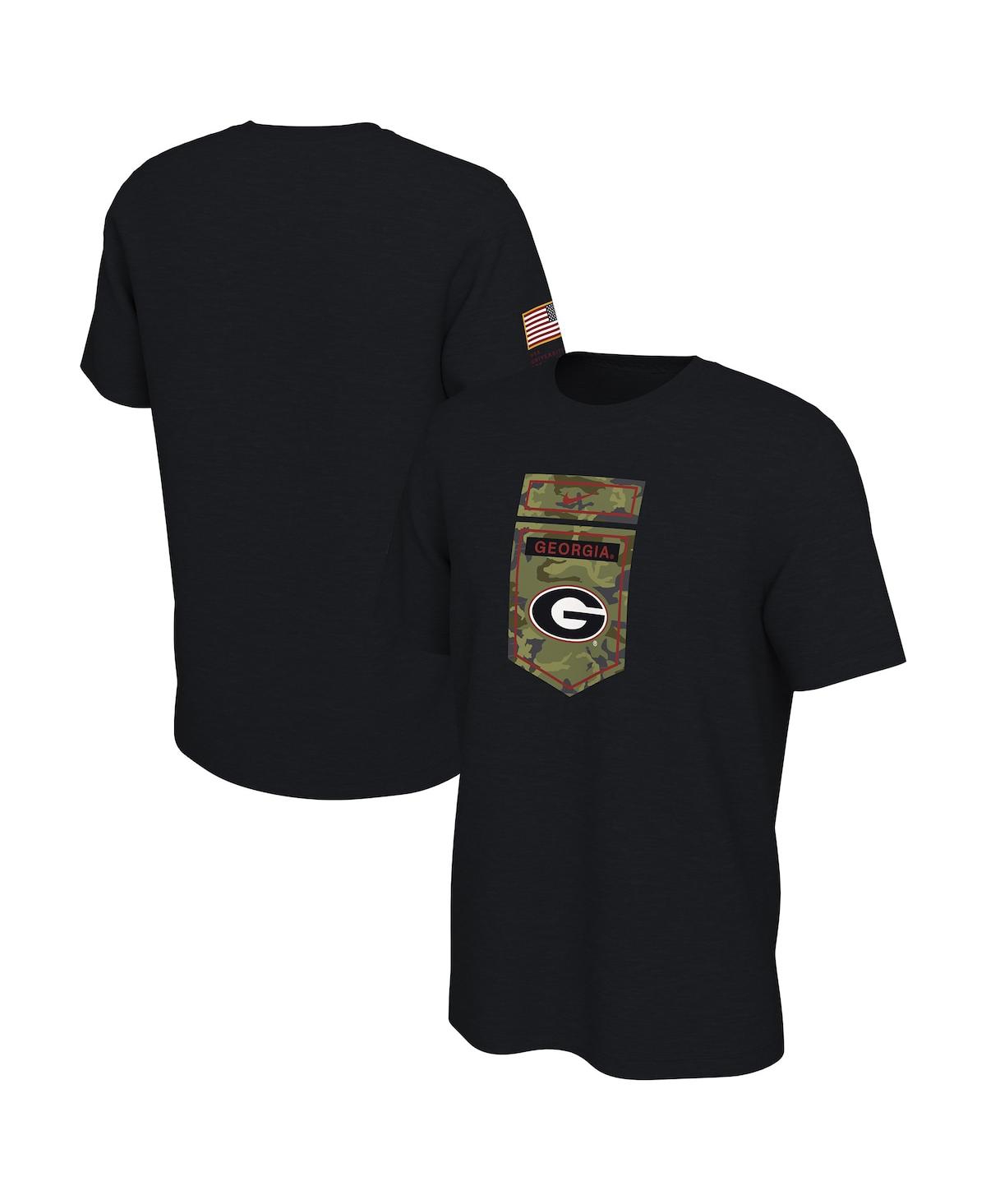 Men's NikeGeorgia Bulldogs Veterans Camo T-shirt - Black